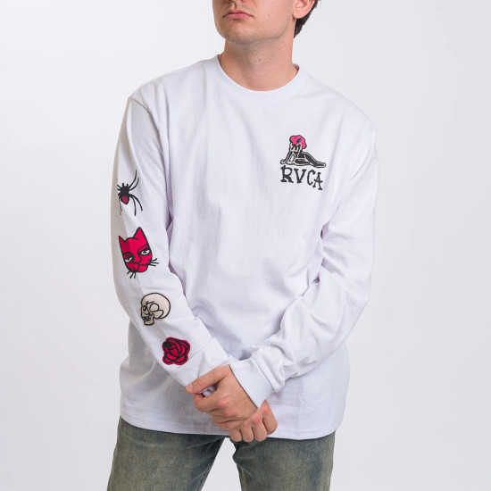 RVCA Ανδρική μακρυμάνικη μπλούζα Mark Oblow Patches - Long Sleeve T-Shirt